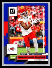 Mecole Hardman Jr. Kansas City Chiefs 2022 Donruss #272 Blue Press Proof