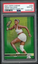 2024 Topps Chrome Tennis Green Grass Court Refractor Venus Williams /99 PSA 10