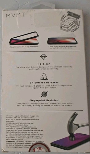 MVMT 9H Tempered Glass Screen Protector for Apple iPhone 11 - Open Box - 第 2/3 張圖片