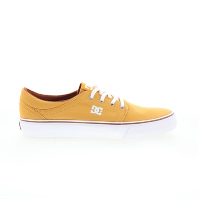 DC Trase TX ADYS300126 Mens Yellow Canvas Skate Inspired Sneakers Shoes 12