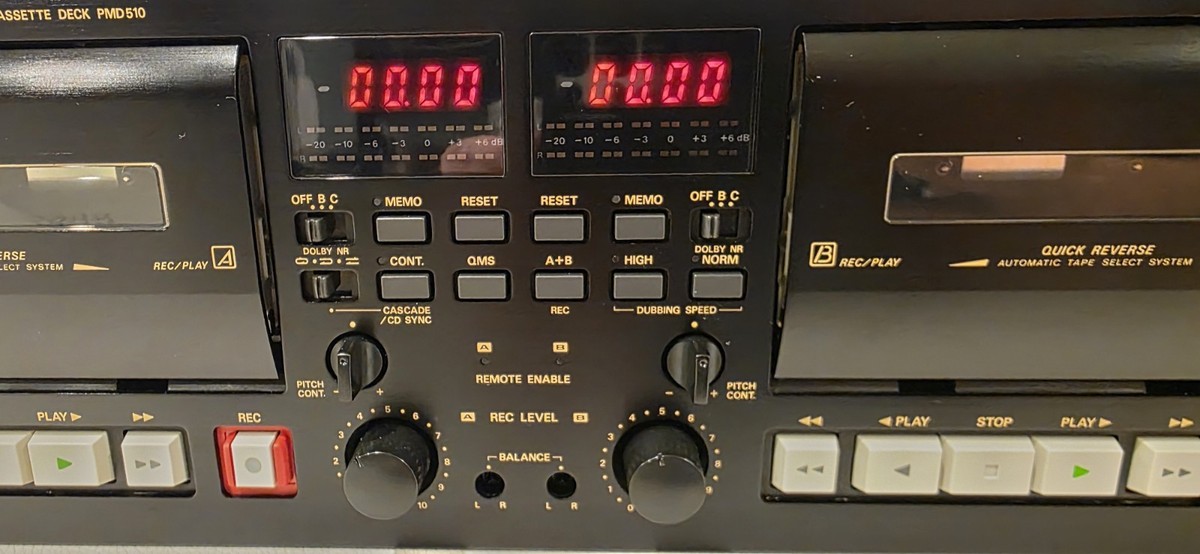 Marantz PMD510U Dual Independent Cassette Tape Deck Rack Mount for