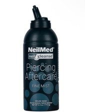 NeilMed NeilCleanse Piercing Aftercare Spray, Fine Mist, 6.3 Fl Oz Exp: 12/2028