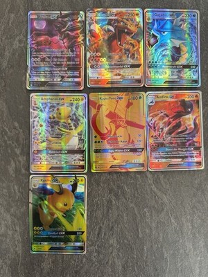 Pokémon GX Karten Lot   Glurak etc. 7 Karten
