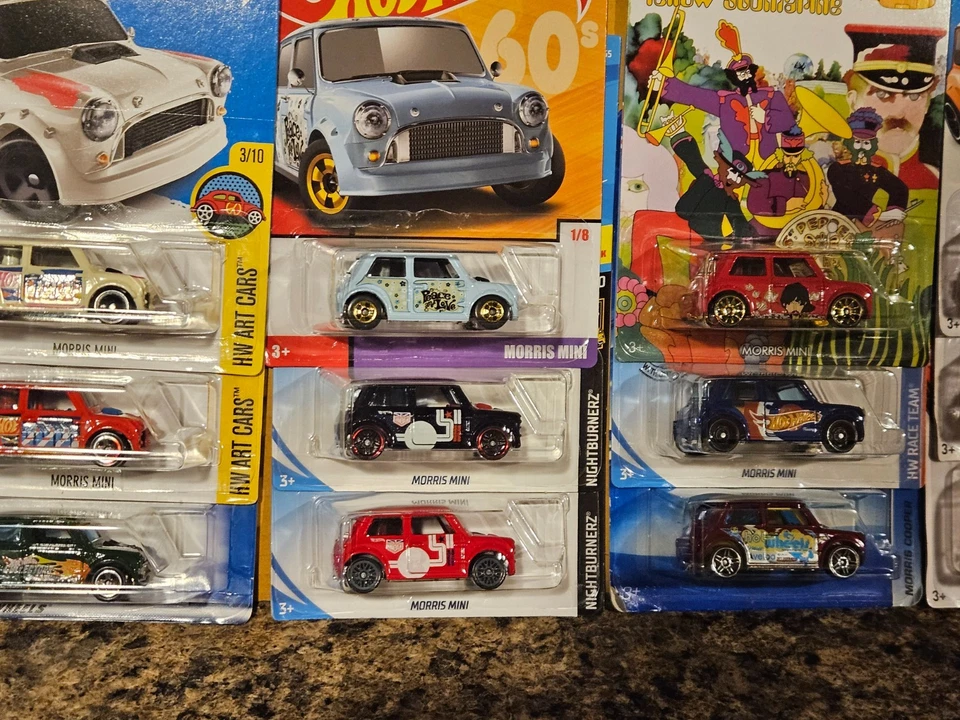 Hot Wheels Lot of 14 Morris Mini Cooper Rally Variation 1960 British Motor - Image 3 of 4