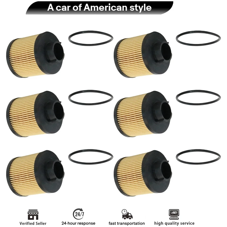 Filtro de aceite nuevo 07L115561C 6 piezas para Lamborghini Gallardo 2004-2008 Foto 2 de 4