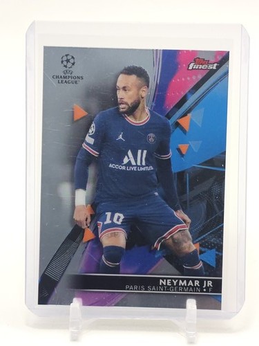 NEYMAR JR 2021-22 TOPPS FINEST UEFA BASE #25 SOCCER PARIS SAINT-GERMAIN Q7254