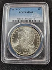 🌟1878-CC $1 Morgan Silver Dollar Carson City PCGS MS64 BU UNC US Coin
