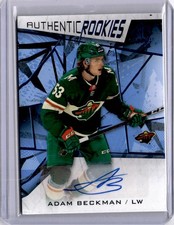 Adam Beckman Authentic Rookies Blue Auto #131 2021-22 SP Game Used [H038]