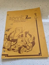 Sprint 2 Arcade Video Game Manual by Atari