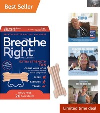 Instant Relief Tan Nasal Strips - 26ct for Better Breathing Snoring Prevention
