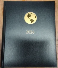 Amex Black Leather Executive Appointment 2026 Planner Book