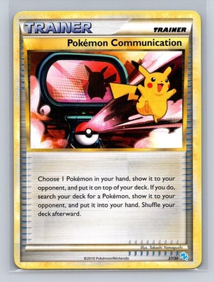 Pokemon Communication 98/123 Uncommon HeartGold & SoulSilver Pokemon Damaged