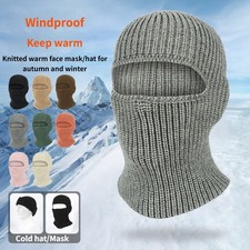 Balaclava Skiing Ful Face Mask Thermal Knitted Motorcycle BeanieHat Neck Warmer