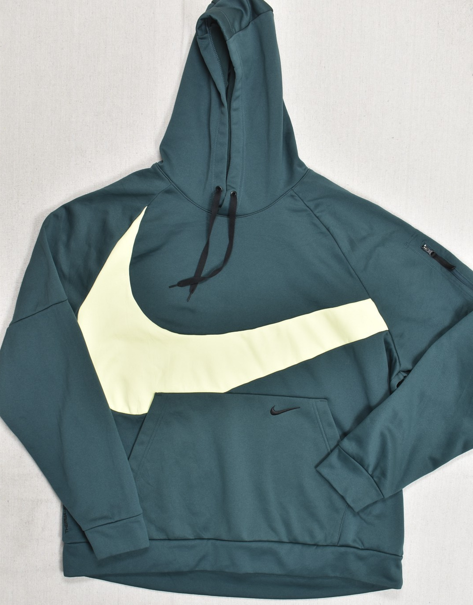 新品★定価13860円★NIKE★Therma-FIT★ベスト★XLサイズ Nike Therma-FIT Hoodie XXL Dark Green Big Swoosh Pullover Mens