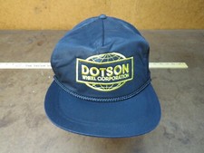 Vtg Dotson Wheel Corporation Tire truck tractor mesh snapback hat trucker