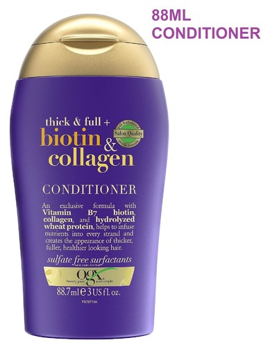 Biotin & Collagen Hair Thickening Sulfate Free Shampoo Conditioner OGX 88-385ml - Picture 72 of 86
