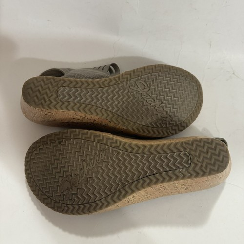 Skechers Wedge Sandler Gray Brown Womens Size 7 Nwob - Picture 6 of 6