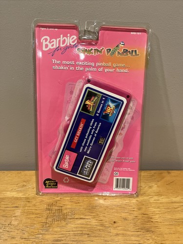 1995 Mattel Barbie Shakin’ Pinball Micro Games Of America Electronic Handheld - Picture 2 of 6