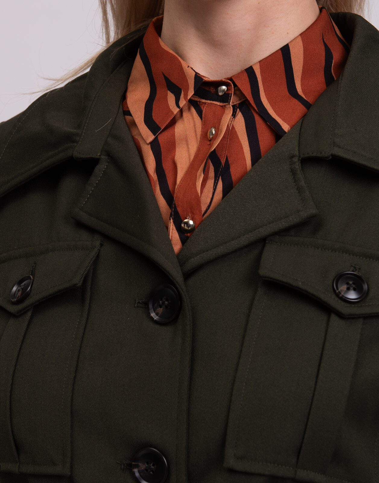 ALTRA Giacca Safari RRP €120 8 taglia IT 40 completamente foderata con cintura