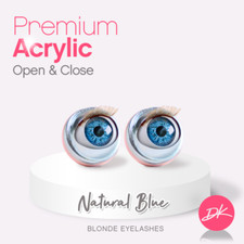 Natural Blue/Blonde lashes Blinking doll Eyes for 18''dolls American girl Doll
