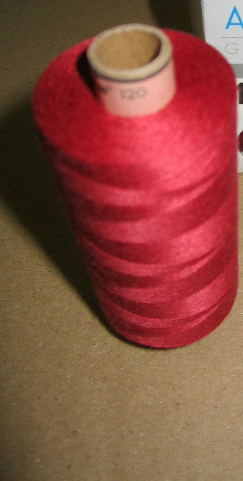AMANN SABA (0,006€/1 m) 1Rolle 1000 m Nähgarn Stärke 120 Farbe Rot von Amann / Saba (s 2