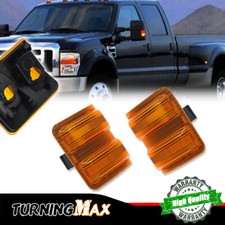 Pair Side Mirror Turn Signal Light Lens For 08-2016 Ford F-250 F-350 F450 F550