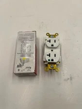 Pass & Seymour OEM Plugtail Duplex Receptacle PTTR63-HW 20A 125V White
