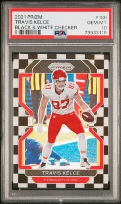 2021 Panini Prizm Travis Kelve Black & White Checker 2021 Panini Prizm Travis Kelve Black & White Checker