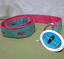HOT-PINK WHALE med girls D-ring belt NWT no buckle Toe Goz nautical