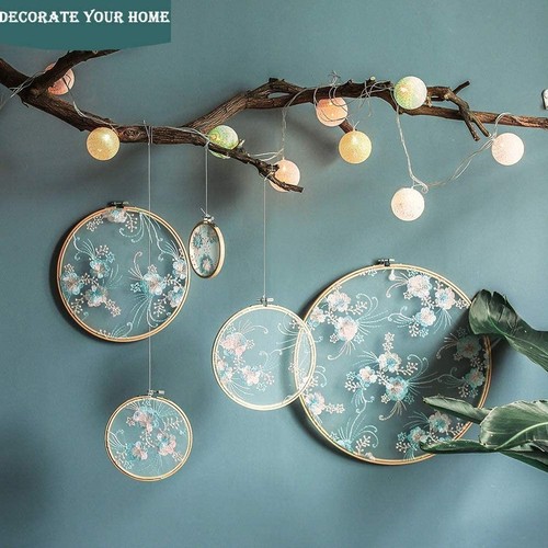 2pcs Embroidery Hoops Bamboo Cross Stitch Circle Frame DIY Needlework Crafts USA - 第 4/17 張圖片