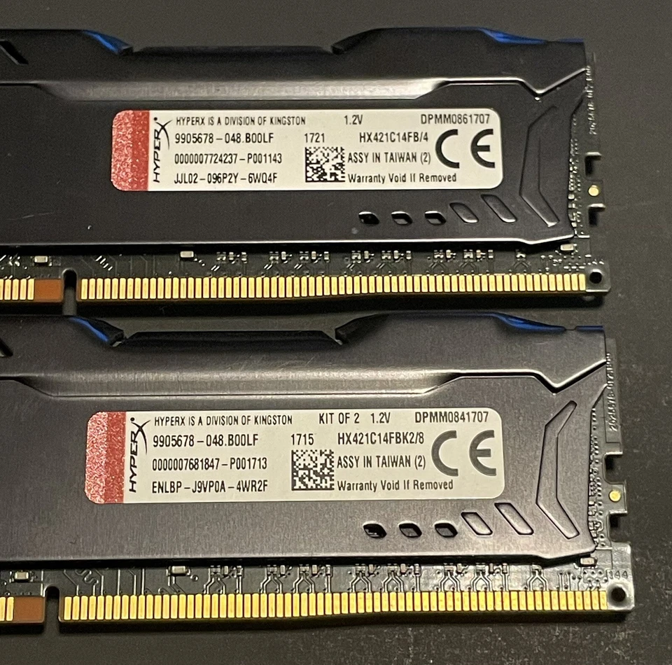 Hyper X Fury 8GB (4GBx2) RAM DDR4-2133MHz 1.2V HX421C14FBK2/8  HX421C14FB/4 - Image 3 of 3