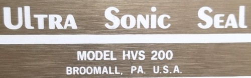 Ultra Sonic Seal HVS-200 Schweißregler H G 200 - Bild 2 von 5