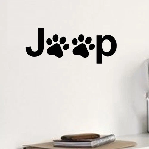 Dog Paws Print Vinyl Decal Sticker For Vehicle Car Truck Window Van Bumper Wall - Image 2 of 4