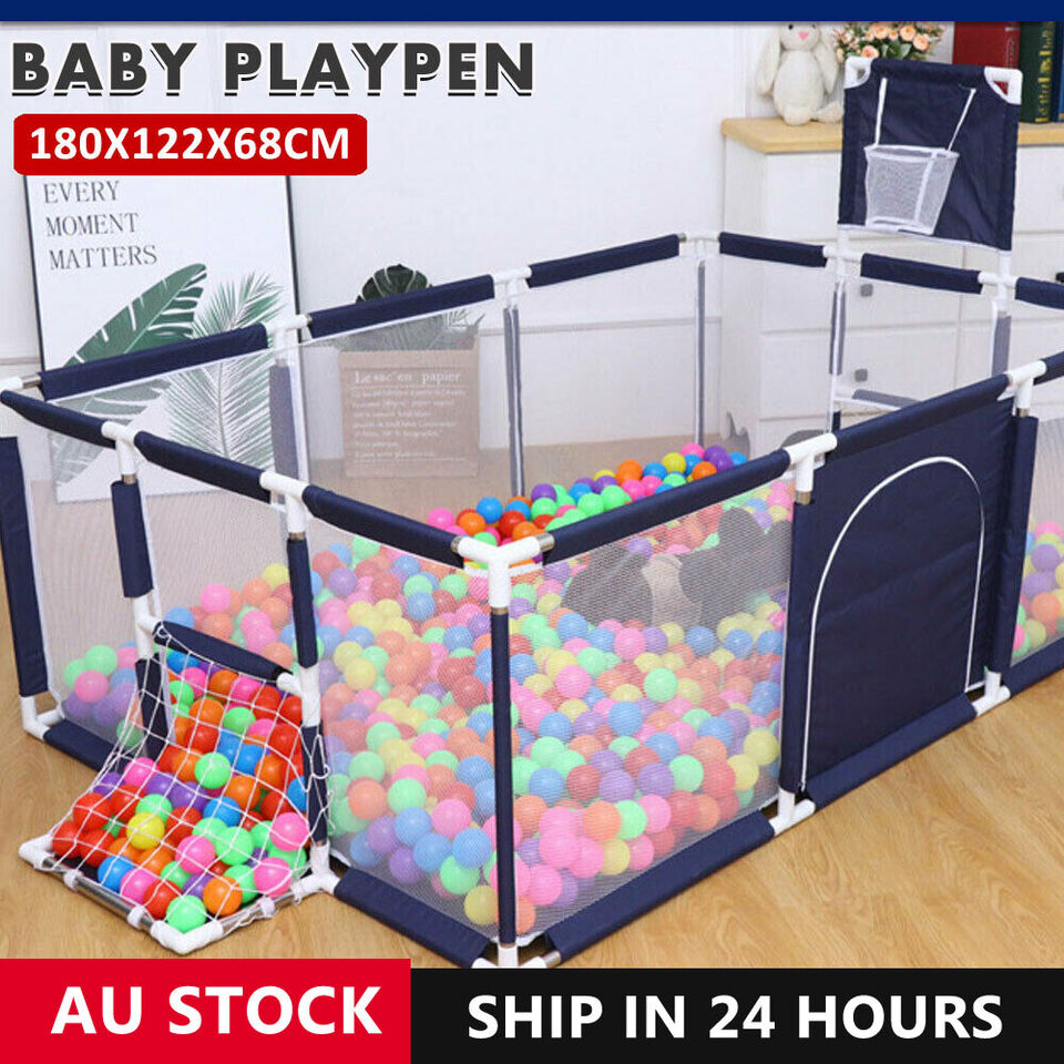 Baby Playpen Foldable mat play pen 12 panel Interactive Safety Fence Play Yard