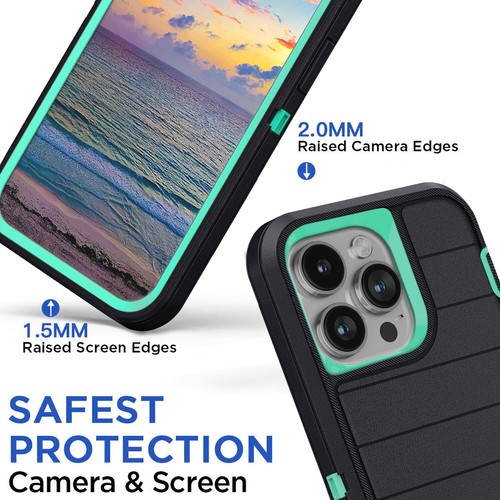 For Apple iPhone 15 Pro Max/15 Plus/15 Pro/15 Shockproof Case Stand Holder Cover - Picture 9 of 36