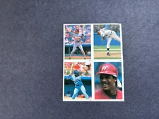 U Pick - 1990 Red Foley 4 Player Sticker Sheets