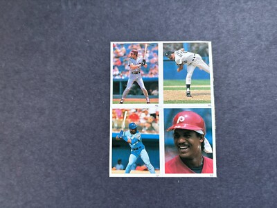 U Pick - 1990 Red Foley 4 Player Sticker Sheets