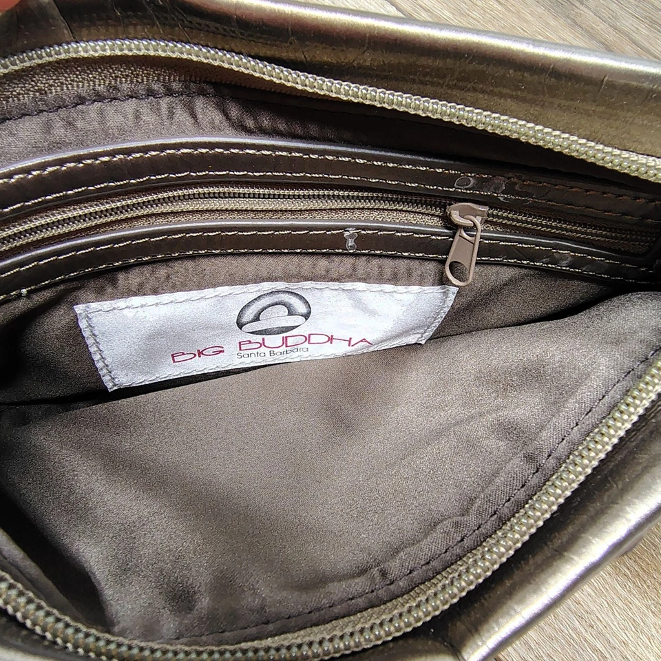 Big Budda Mujer Cartera Muñequera Dorado Floral De Colección NUEVO con Etiquetas 5x10 Foto 3 de 4