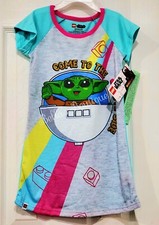 LEGO STAR WARS MANDALORIAN GIRLS NIGHTGOWN SLEEPWEAR PAJAMA. SZ 7-8