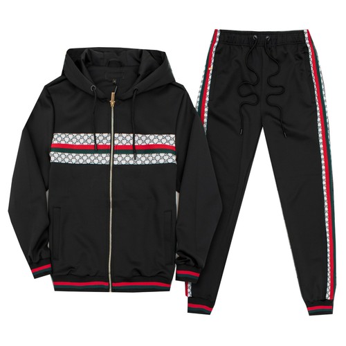 Mens Black Hoodie Jacket Jogger 