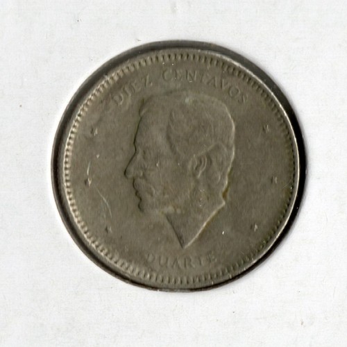 Moneda República Dominicana 10 Centavos 1986 KM60 - Imagen 2 de 2