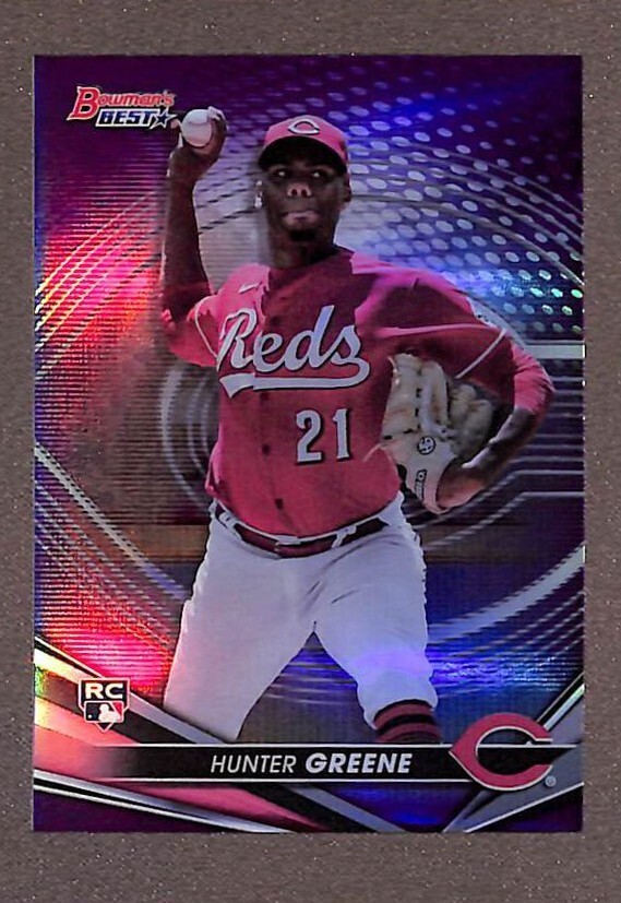 2022 Bowmans Best Hunter Greene Rookie Purple Refractor /250