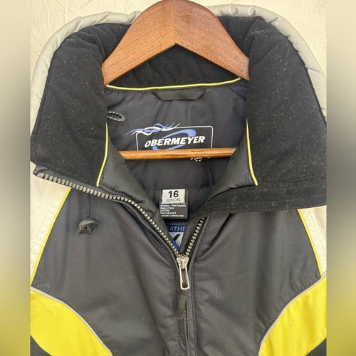 OBERMEYER Ski Jacket Winter Coat InsulatedHood Warm Down Kids Sz 16 Boy Girls - Picture 2 of 14