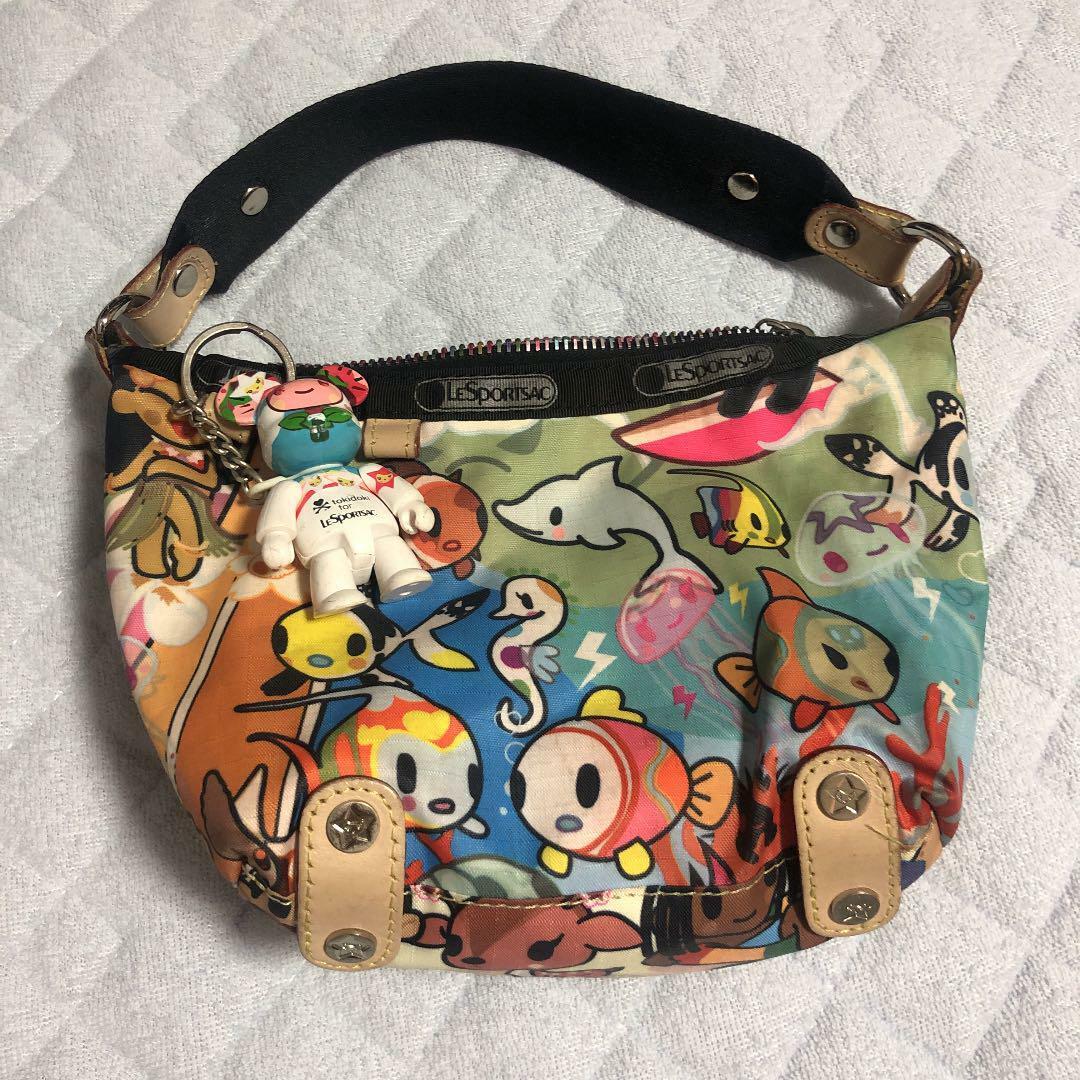 LeSportsac Tokidoki Mini Hand Bag Pouch Women Dolphin Fish LeSportsac Tokidoki Mini Hand Bag Pouch Women Dolphin Fish