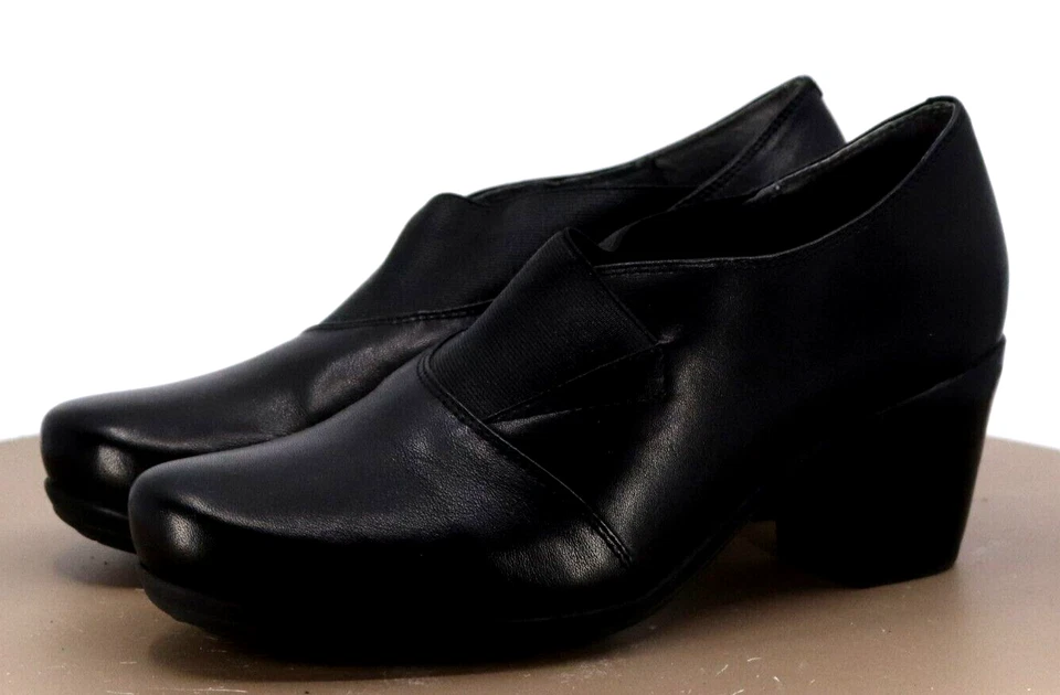 Zapatos de tacón sin cordones Abeo Portola para mujer talla 9,5 cuero neutro negro Foto 2 de 4