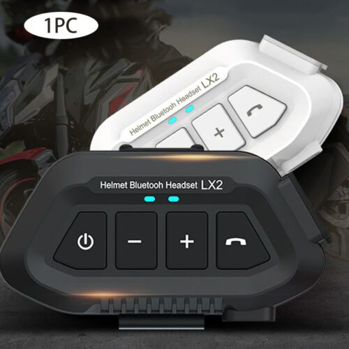 With Mic Motorcycle Headset For Helmet Full-face Dustproof Bluetooth Compatible - Picture 1 of 14