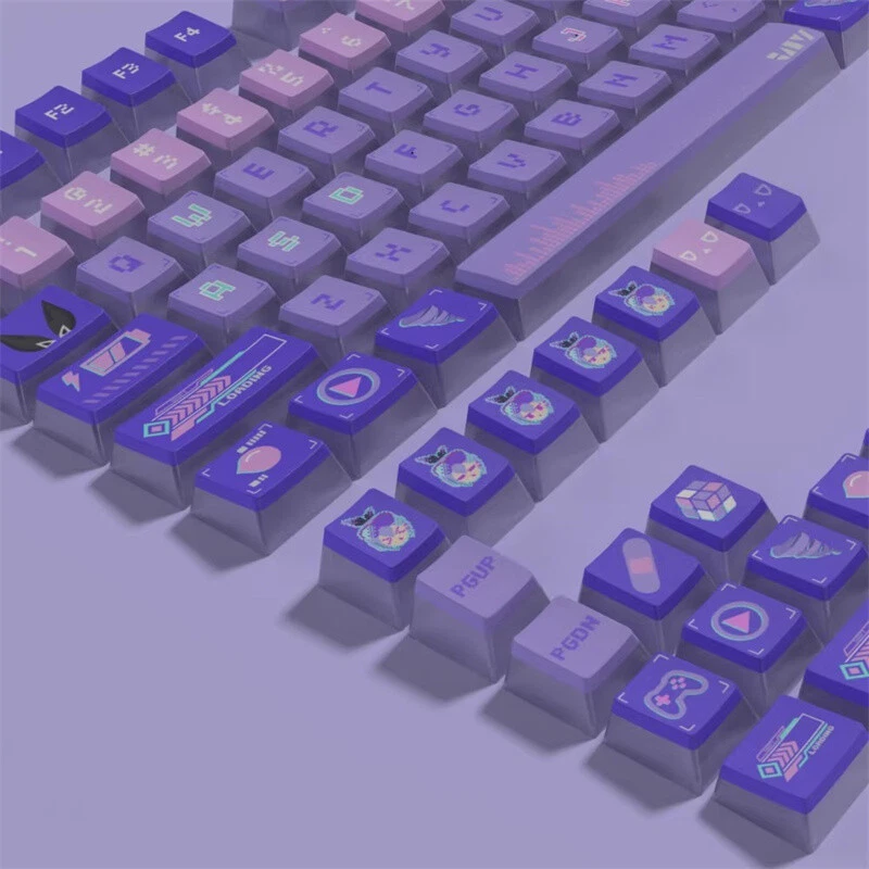 Honkai: Star Rail Silver Wolf Mechanical keyboard keycaps For Cherry MX High PBT - Image 3 of 4
