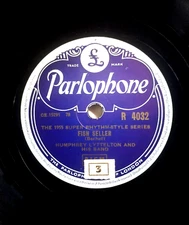 HUMPHREY LYTTELTON Fish Seller / Glory Of Love UK Parlophone 78 jazz record 1955