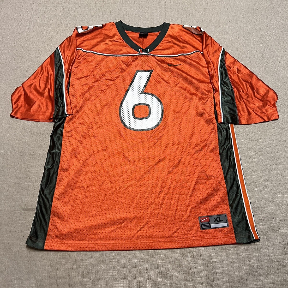アメリカ製 ナイキ 90's vintage マイアミハリケーンズフットボール Vintage Miami Hurricanes Football Jersey Mens XL 90s NCAA
