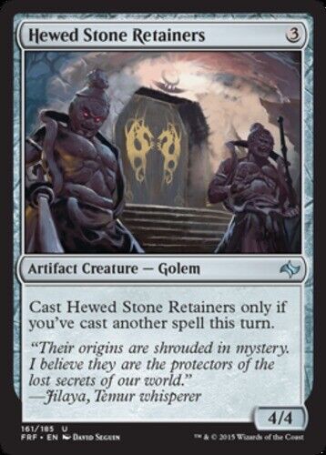 Hewed Stone Retainers 4x FOIL FRF MTG Fate Reforged Uncommon NM artifact Hewed Stone Retainers 4x FOIL FRF MTG Fate Reforged Uncommon NM artifact